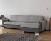 Schonbezug für Sofa mit Ottomane Mariola