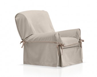 Bezug mit Schleifen für Sessel Dakota