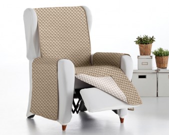 Cubre Sillón Acolchado Reversible Miami